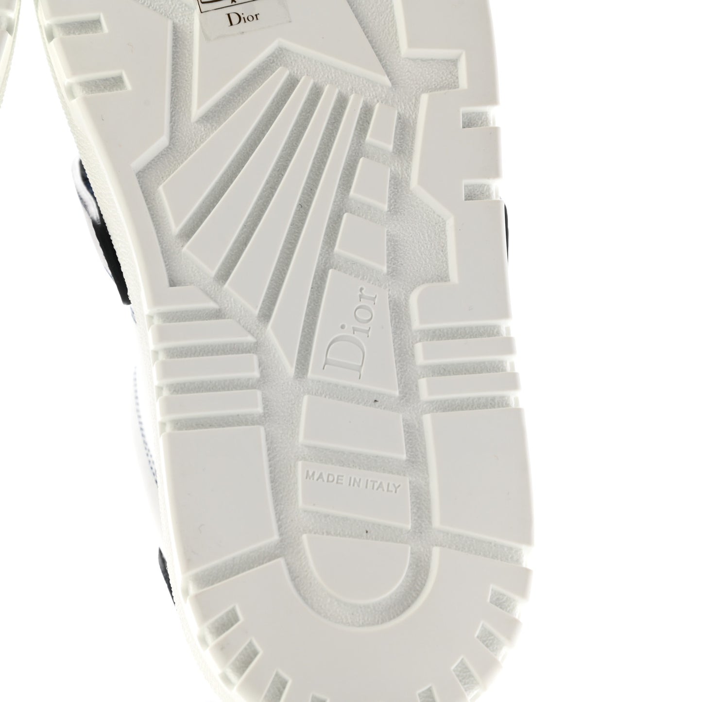 Calfskin Bi-Color Dior-ID Platform Sneakers 35.5 White Deep Blue