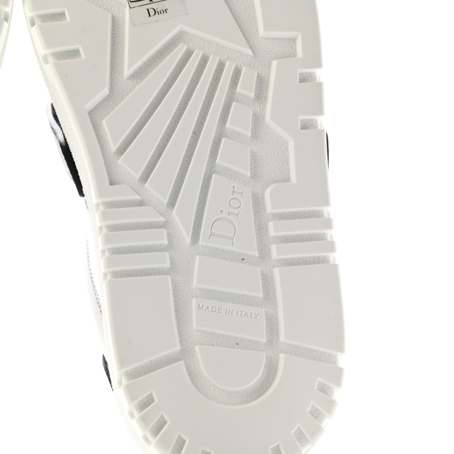 Christian Dior Calfskin Bi-Color Dior-ID Platform Sneakers 35.5 White Deep Blue 6 of 8