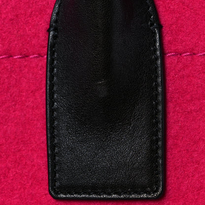 Saint Laurent Wool Rive Gauche Tote Fuchsia 11 of 12