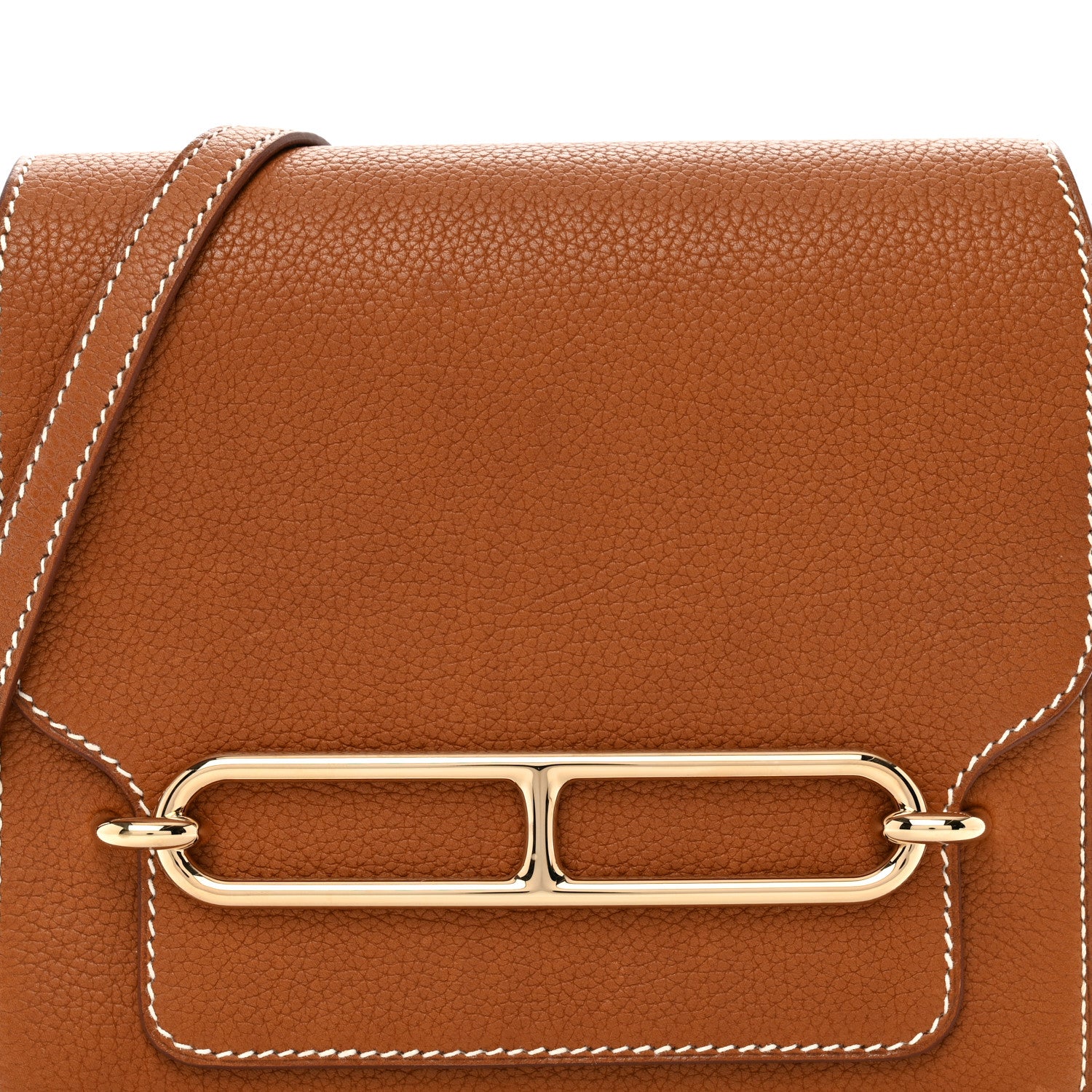 Hermes Barenia Faubourg Mini Sac Roulis Fauve 7 of 10