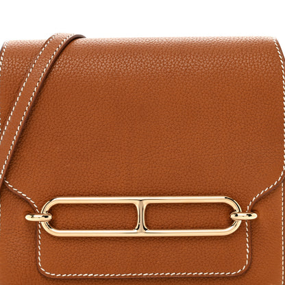 Hermes Barenia Faubourg Mini Sac Roulis Fauve 7 of 10