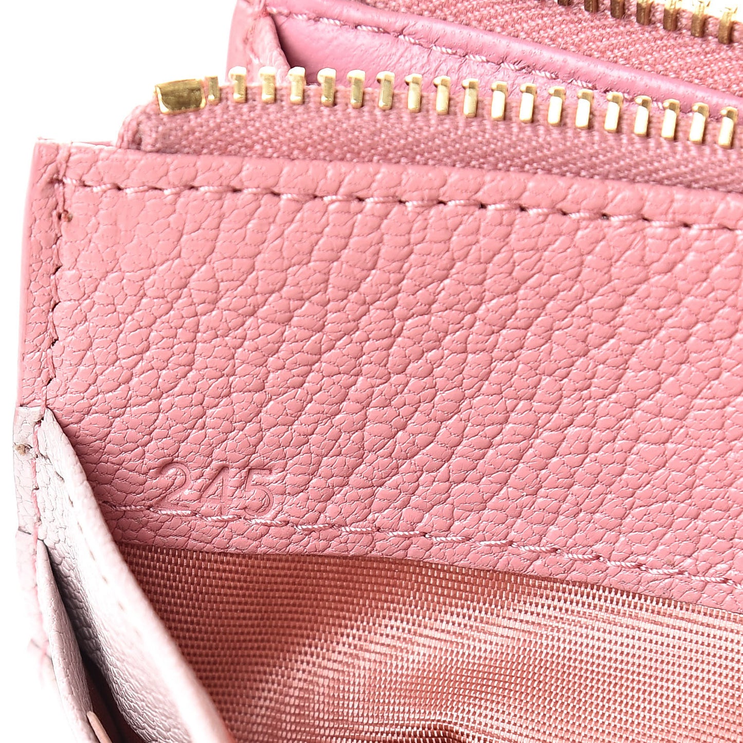 Madras Colour Zip Card Case Rosa Mughetto