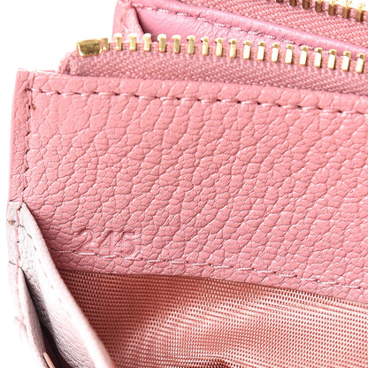 Miu Miu Madras Colour Zip Card Case Rosa Mughetto 7 of 9
