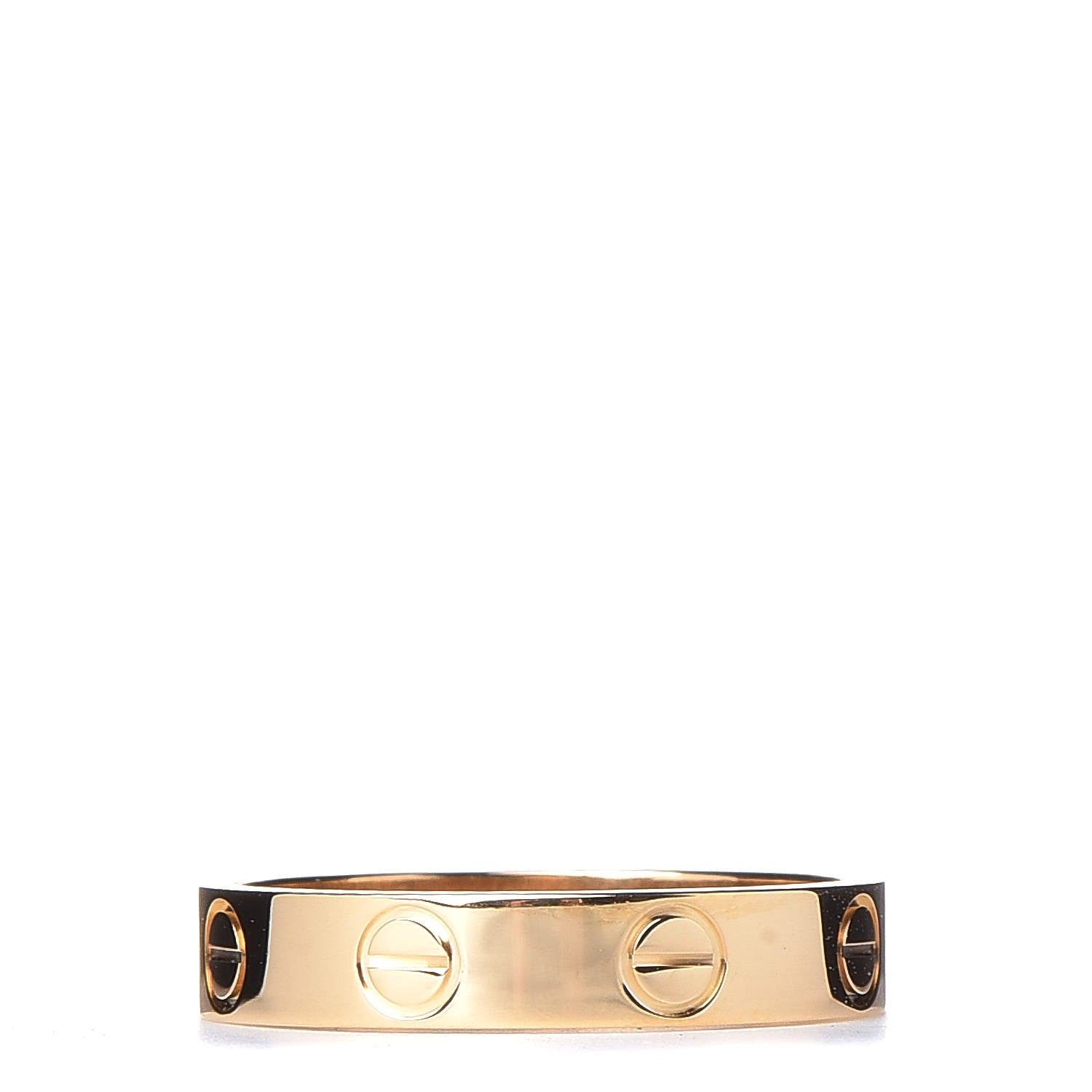 Cartier 18K Yellow Gold 3.5mm LOVE Wedding Band Ring 50 5.25 3 of 4