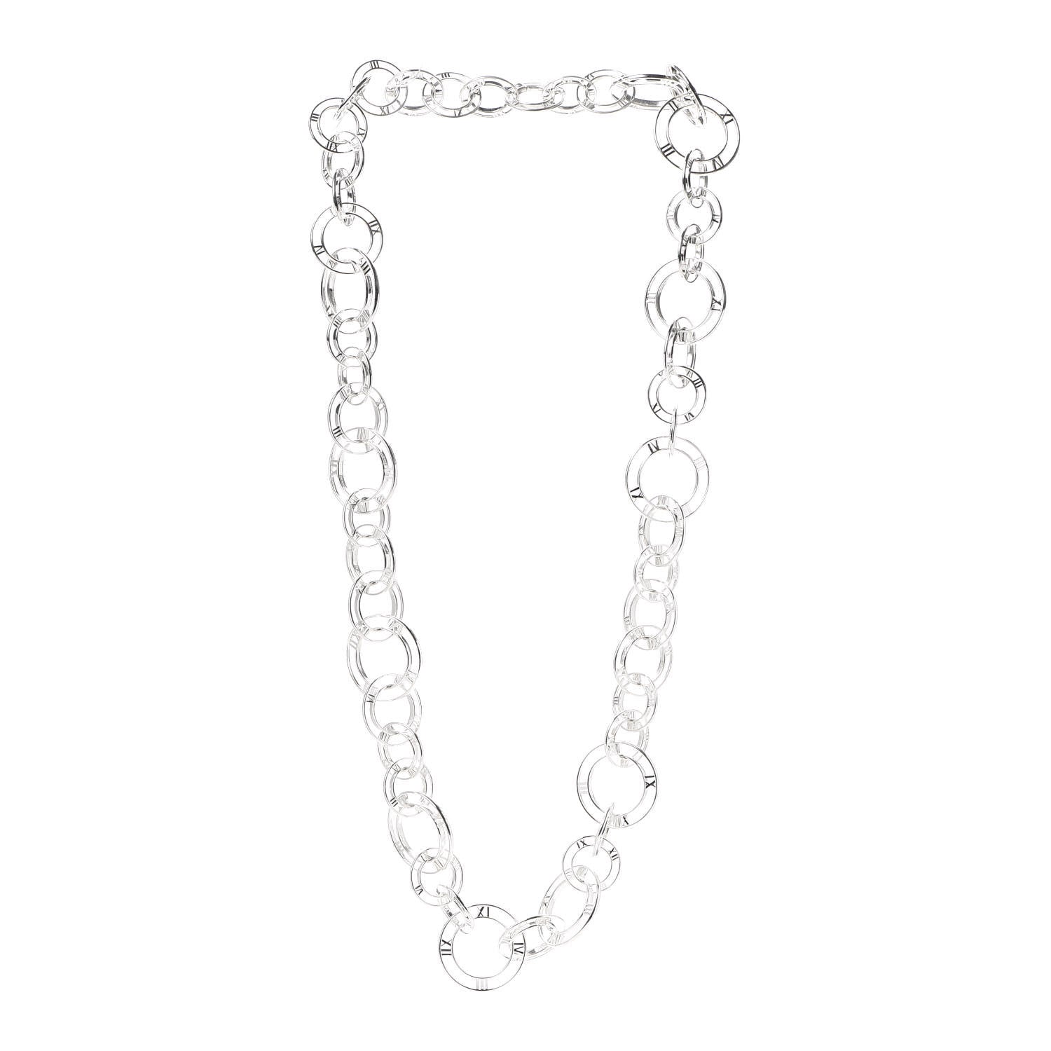Tiffany Sterling Silver Atlas Link Necklace 3 of 5