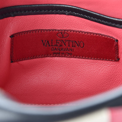 Valentino Garavani Calfskin Carmen Camera Crossbody Bag Black Deep Rose 6 of 9