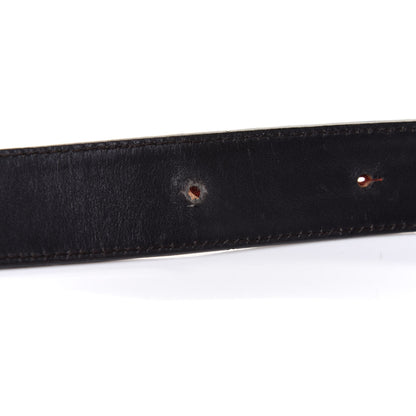 Gucci Calfskin Web Interlocking G Belt 80 32 Beige Red 4 of 4