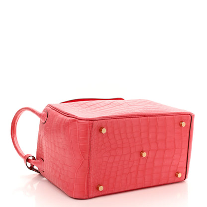 Hermes Matte Niloticus Crocodile Lindy 30 Bougainvillier 4 of 10