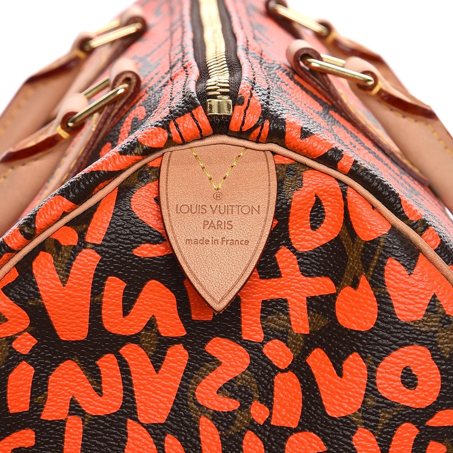 Louis Vuitton Monogram Graffiti Speedy 30 Orange 6 of 7