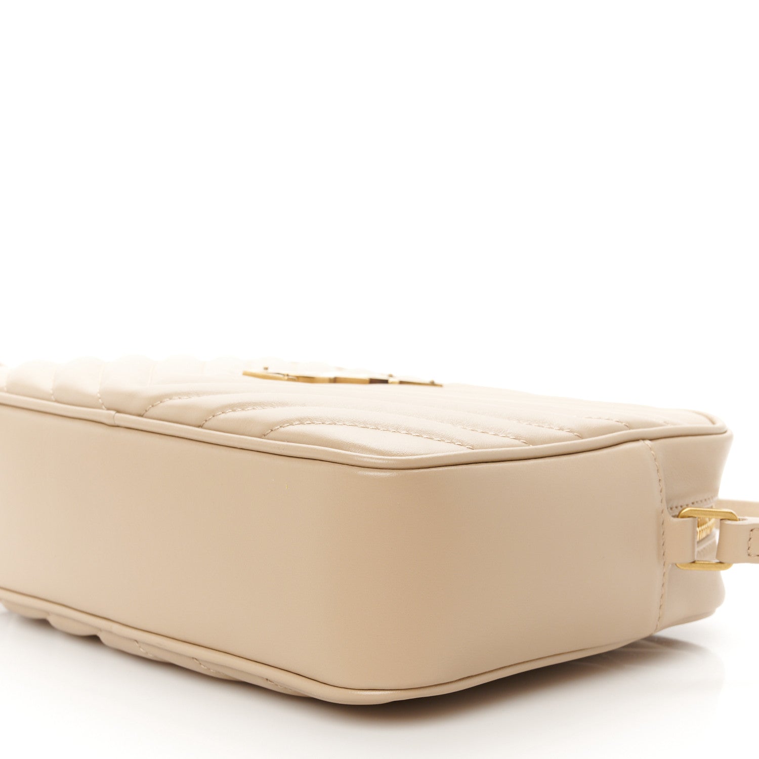 Saint Laurent Calfskin Matelasse Monogram Lou Camera Bag Dark Beige 10 of 10