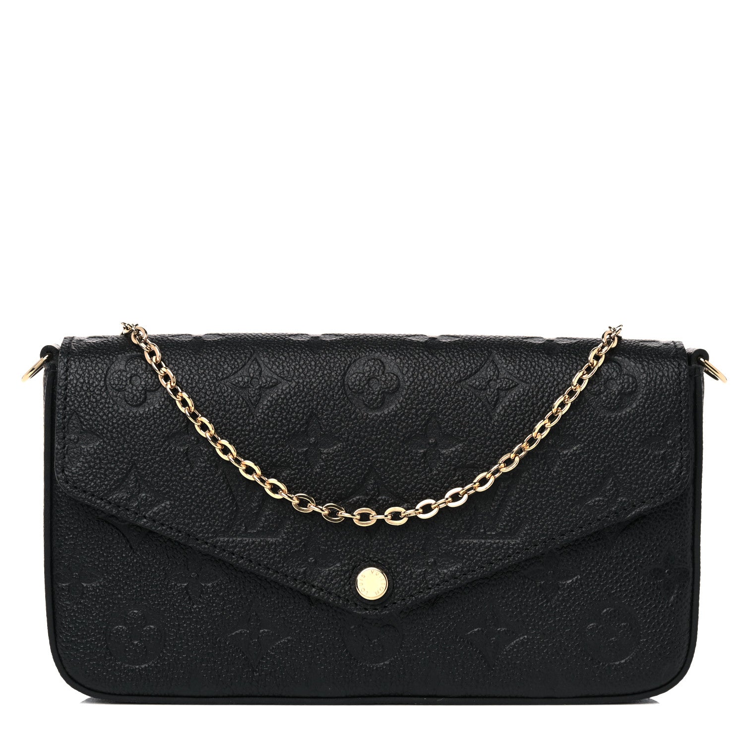 Louis Vuitton Empreinte Pochette Felicie Chain Wallet Black 1 of 9