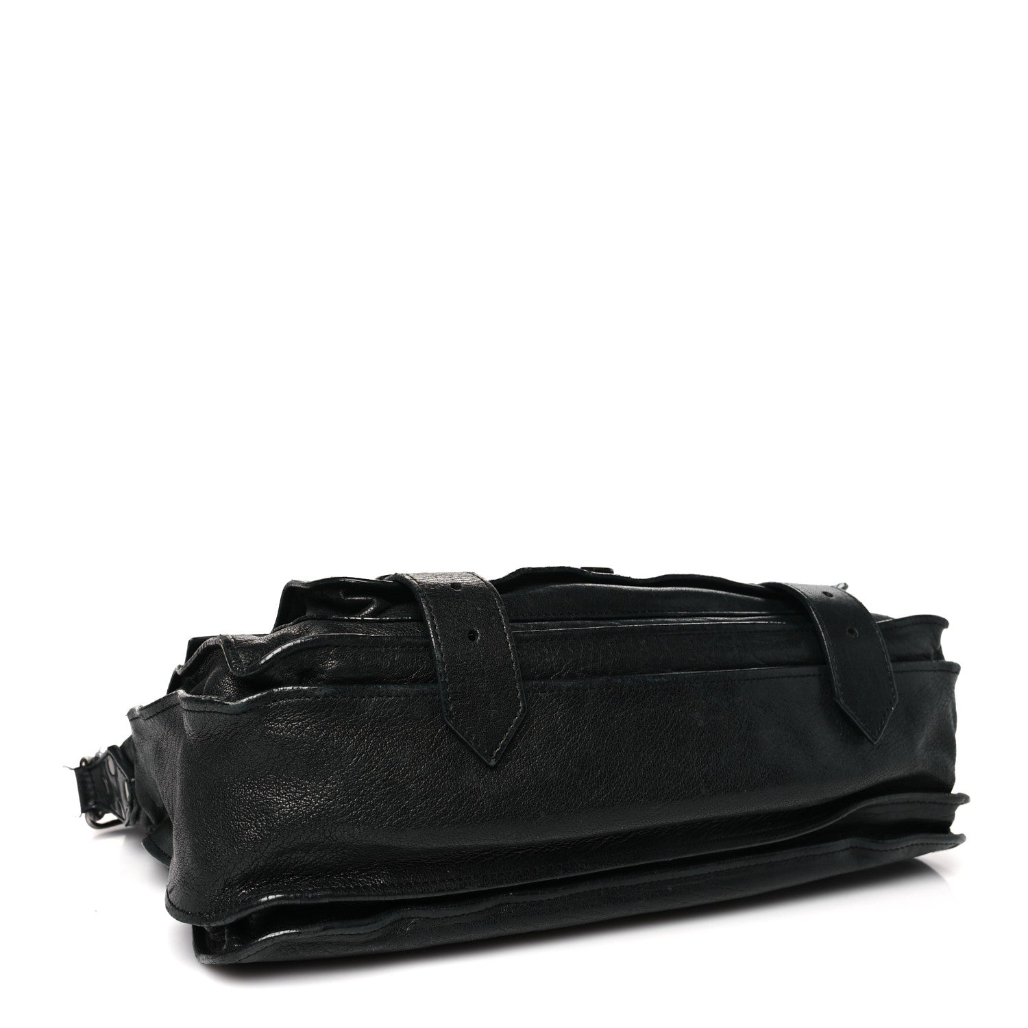 Proenza Schouler Lambskin Medium PS1 Plus Zip Satchel Black 4 of 16