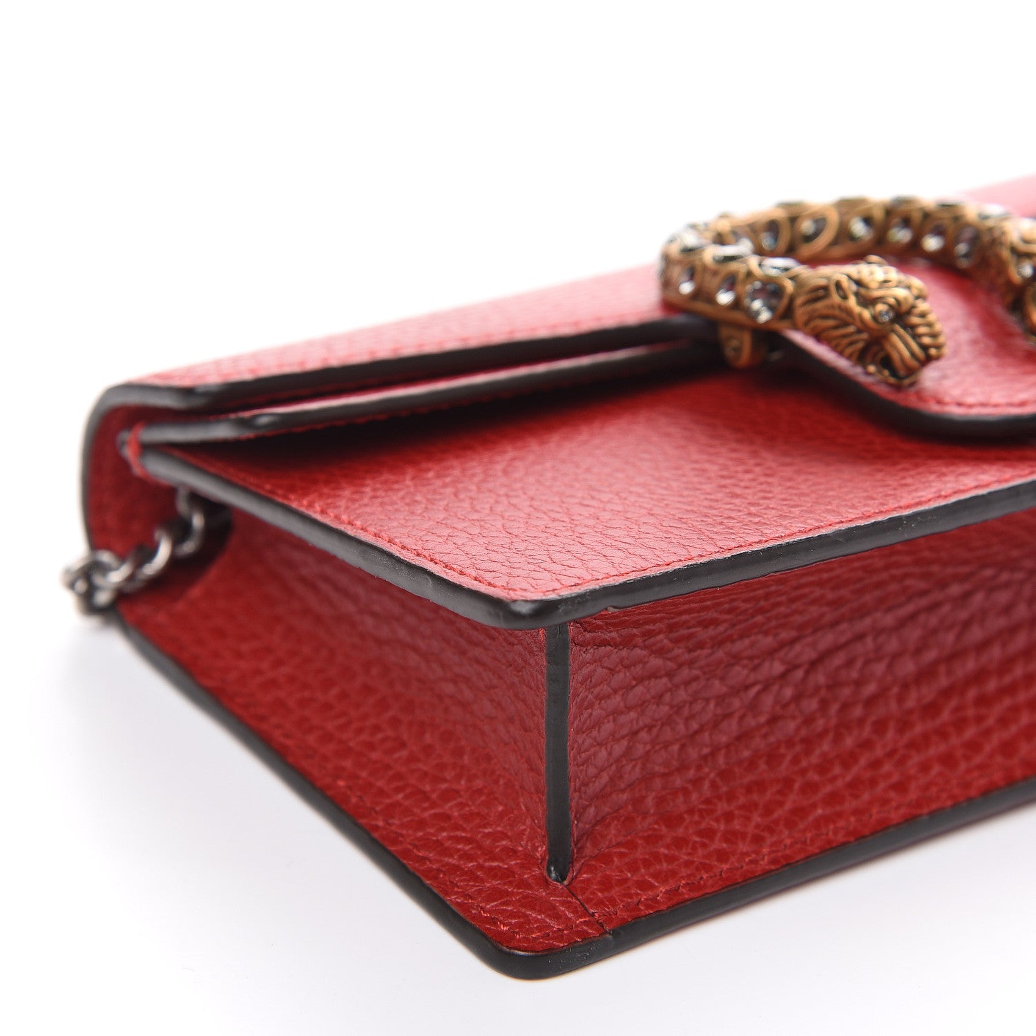 Gucci Calfskin Super Mini Dionysus Shoulder Bag Hibiscus Red 7 of 8
