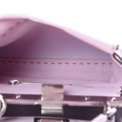 Fendi Cuoio Romano Selleria Mini Peekaboo Iconic Satchel Anemone 4 of 11