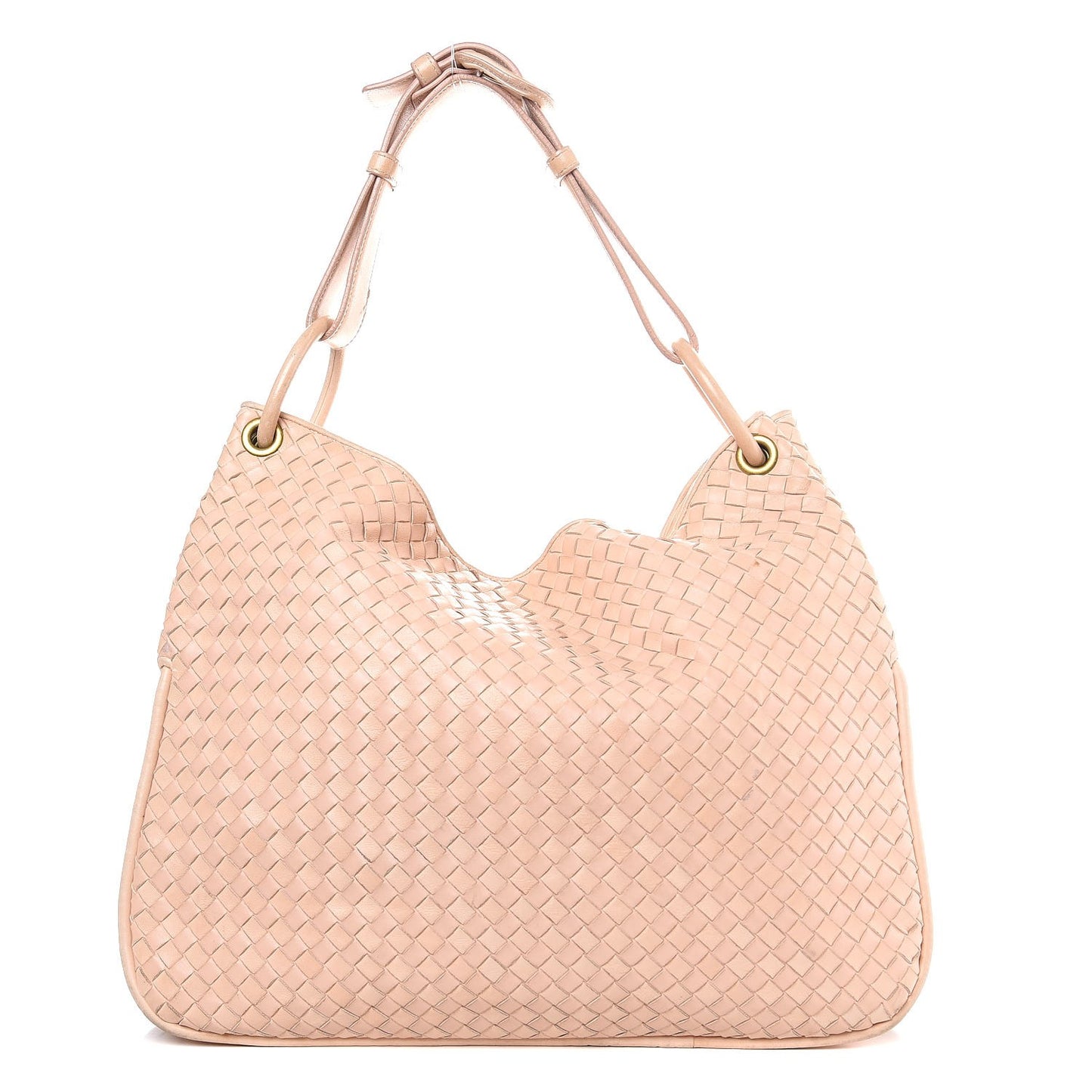 Nappa Intrecciato Duette Shoulder Bag Lotus