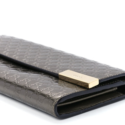Gucci Metallic Microguccissima Dice Continental Wallet Golden Beige 10 of 10
