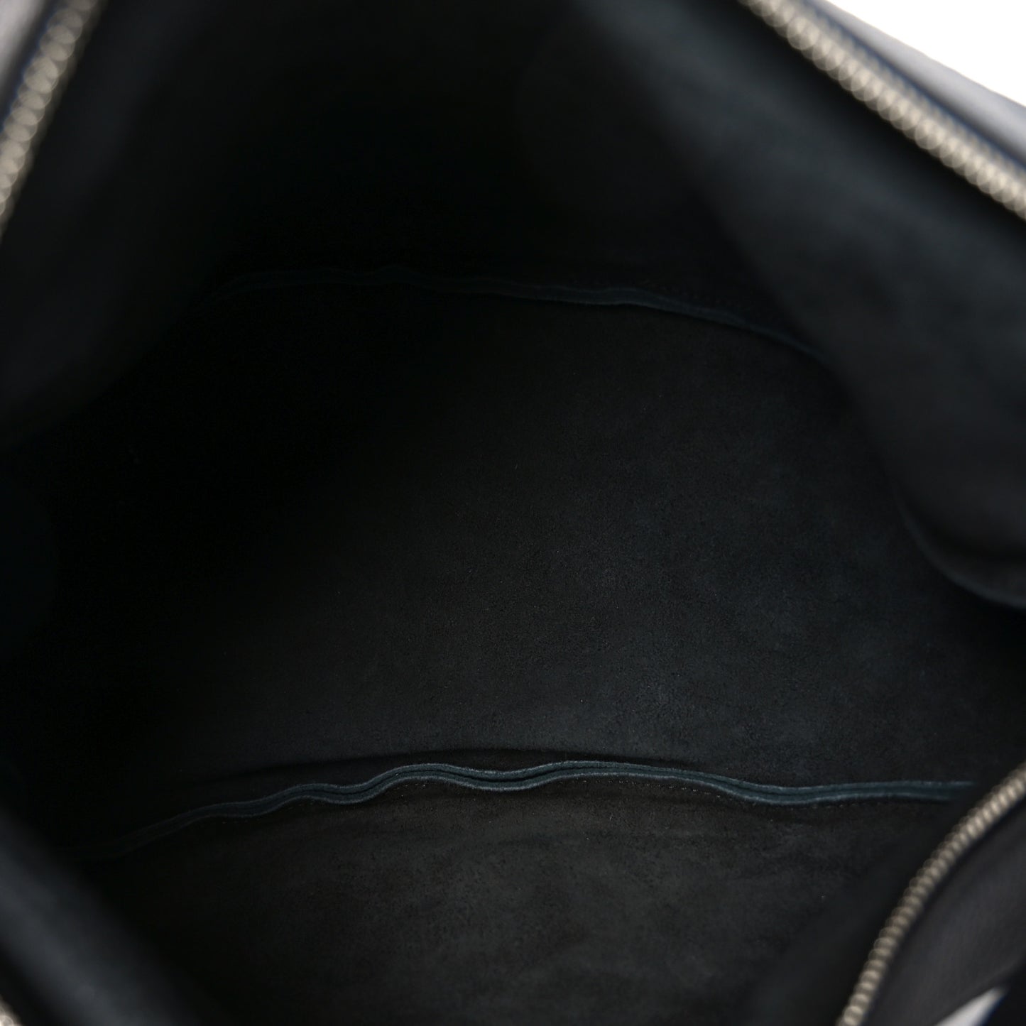Grained Calfskin Large Slouchy Banana Bag Black