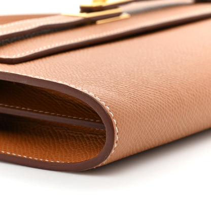 Hermes Epsom Kelly Wallet To Go Gold 10 of 10
