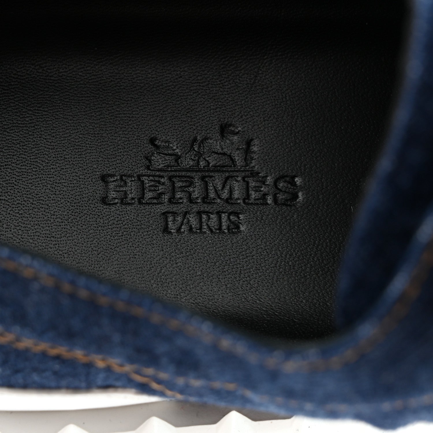Hermes Denim Womens Cross Sneakers 37 Bleu 6 of 8