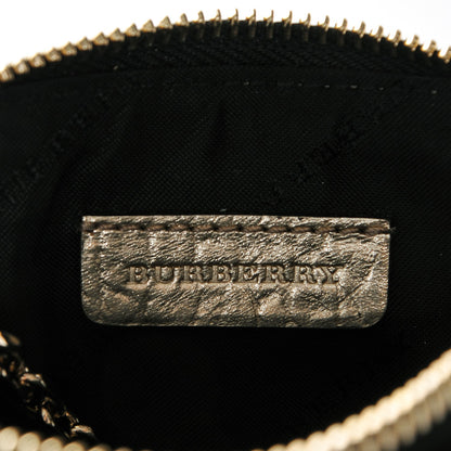 Burberry Metallic Heritage Grain Extra Mini Bow Harrogate Coin Purse Light Gold 6 of 6
