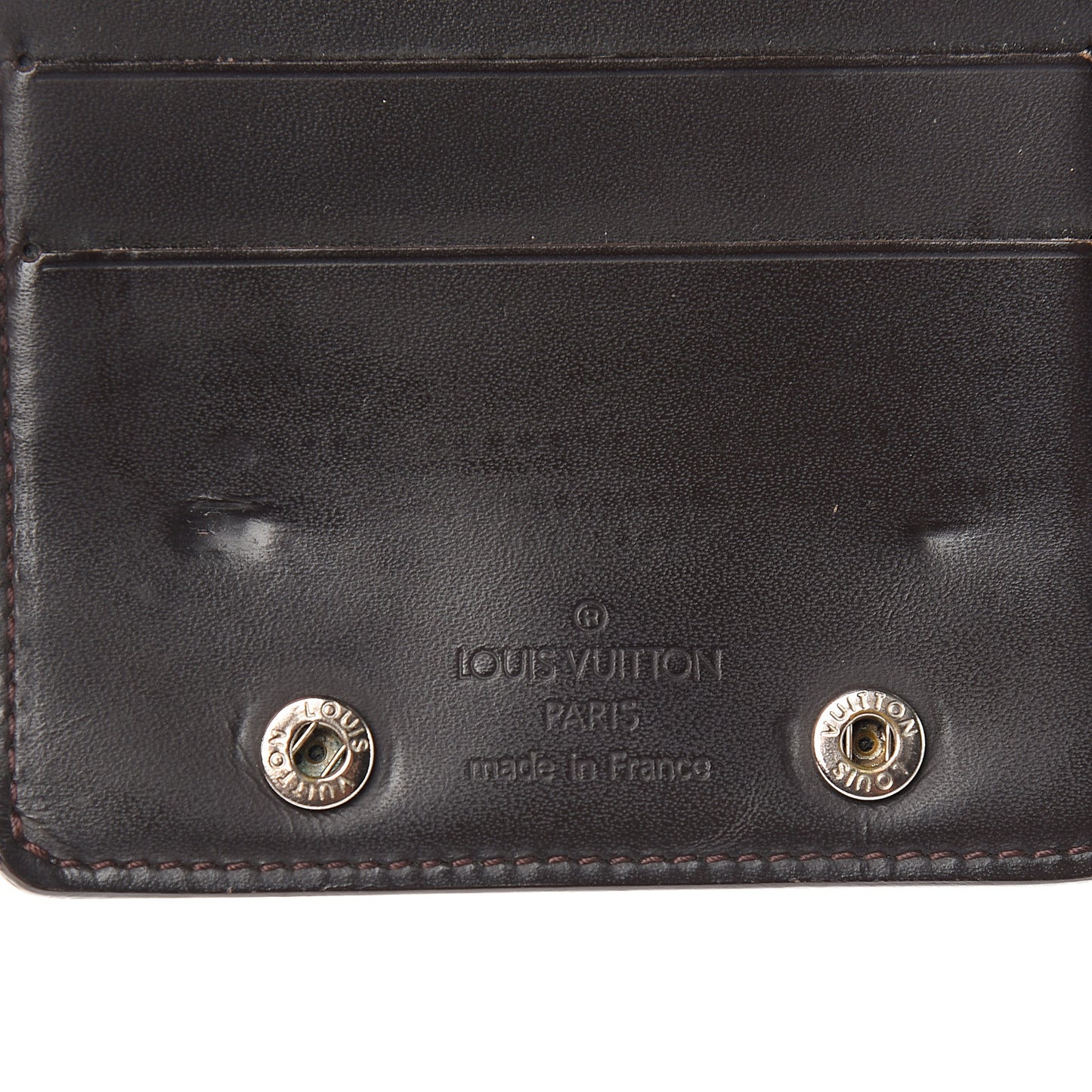 Monogram Glace Compact Wallet Cafe Brown