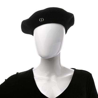 Christian Dior Wool Beret T4 Black 2 of 8