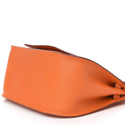 Hermes Taurillon Clemence Jypsiere 28 Orange 9 of 9