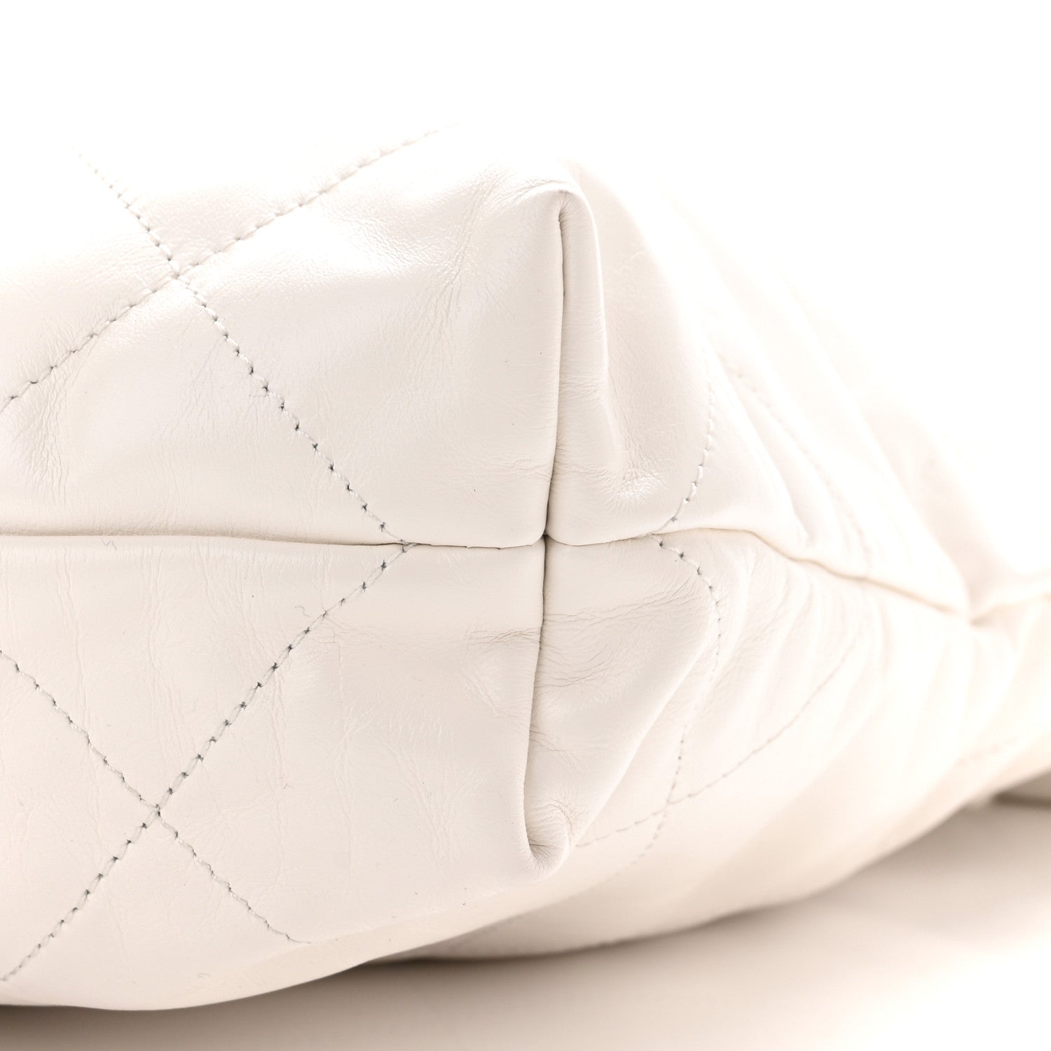 Chanel Shiny Calfskin Quilted Small Chanel 22 White 11 of 11