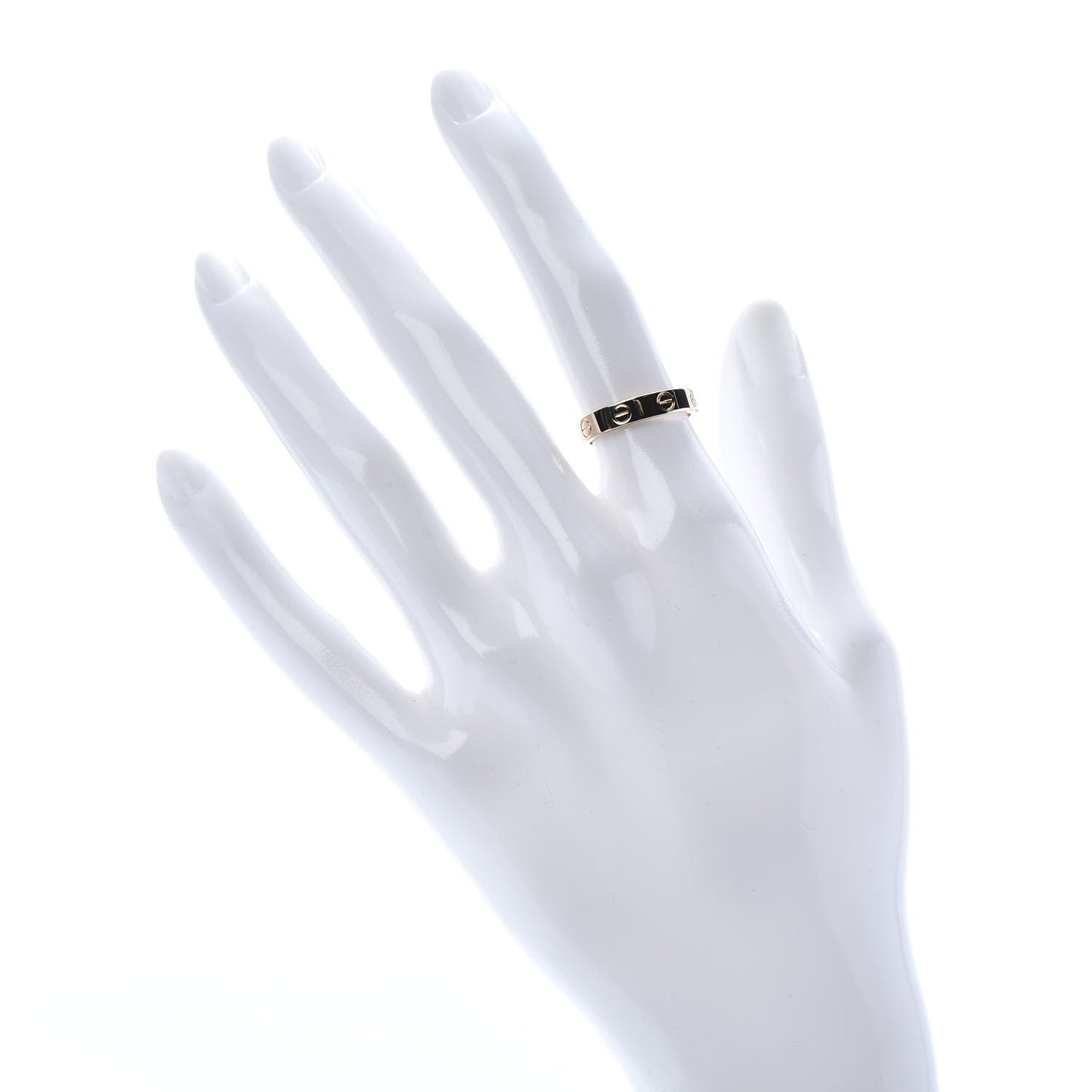 18K Pink Gold 3.5mm LOVE Wedding Band Ring 49 5