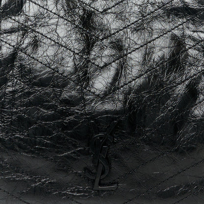 Saint Laurent Crinkled Calfskin Matelasse Monogram Medium Niki Shopper Tote Black 8 of 11