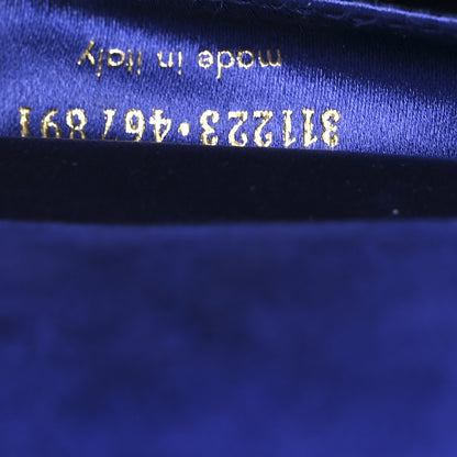 Saint Laurent Patent Calfskin Monogram Large Belle De Jour Clutch Royal Blue 7 of 12