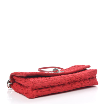 Miu Miu Faille Matelasse Crystal Flap Clutch Fuoco 5 of 11