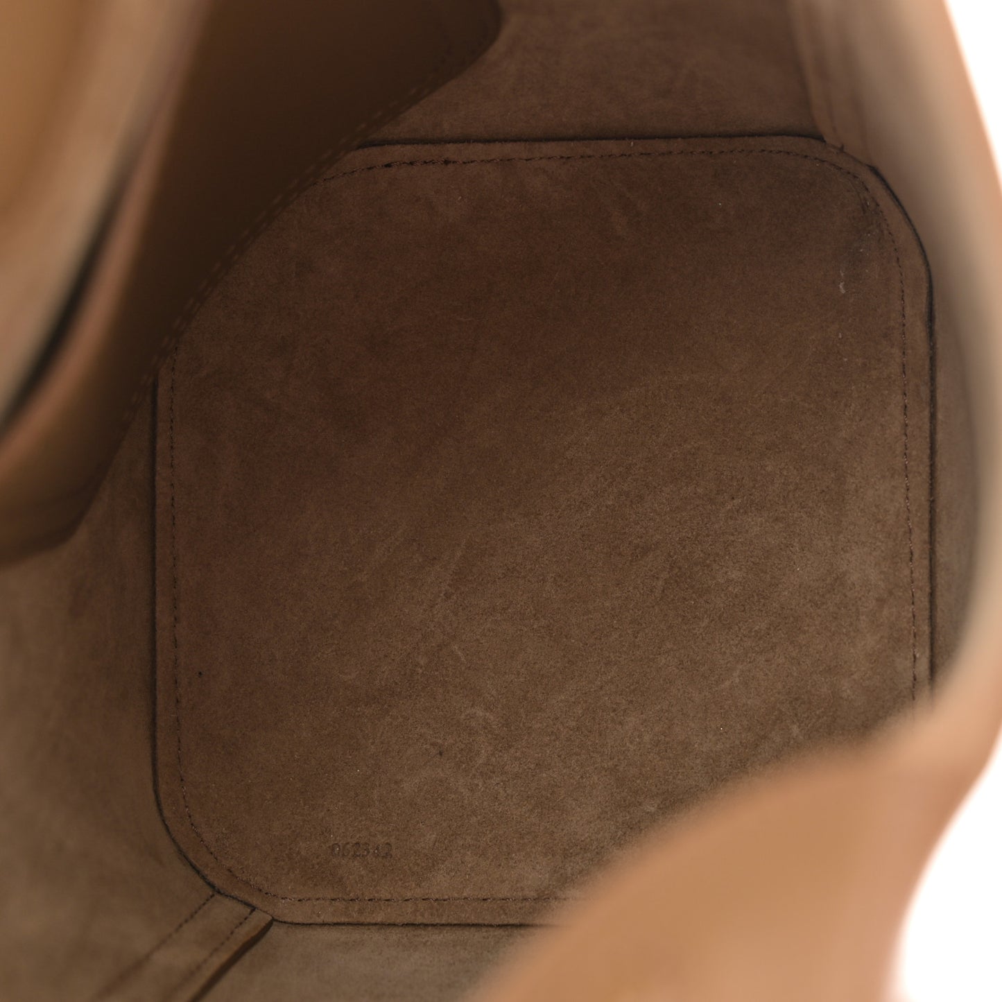 Smooth Calfskin Mini Pebble Bucket Bag Oak