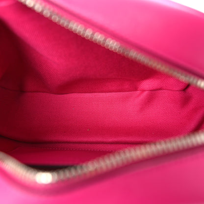 Gucci Calfskin Matelasse Monochrome Small GG Marmont Chain Shoulder Bag Classic Fuxia 5 of 8