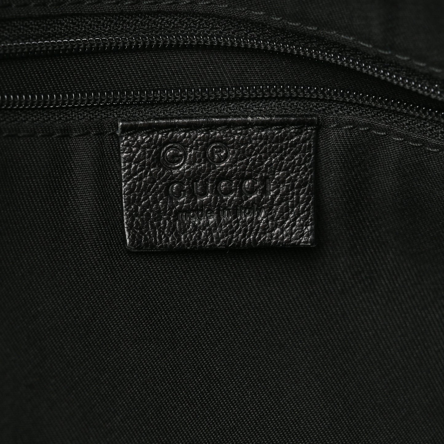 Guccissima Large Full Moon Tote Black