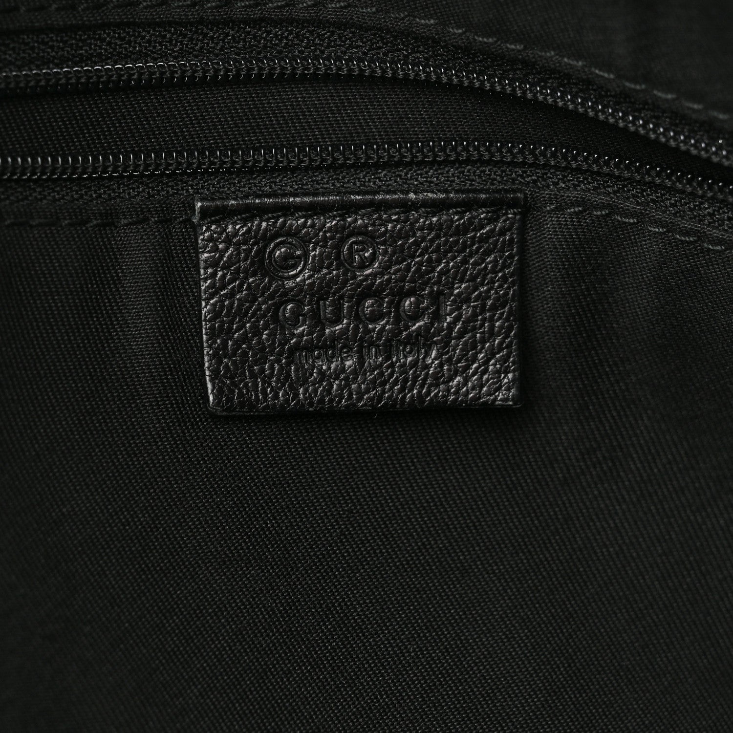 Gucci Guccissima Large Full Moon Tote Black 6 of 10