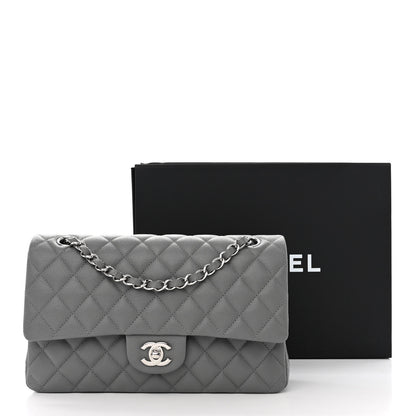 Chanel Caviar Quilted Medium Double Flap Grey 11 of 11