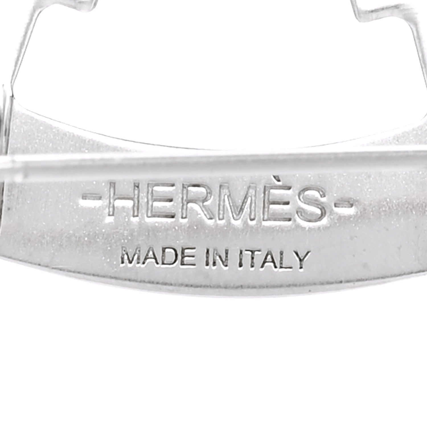 Hermes Palladium Smile H Brooch 4 of 5