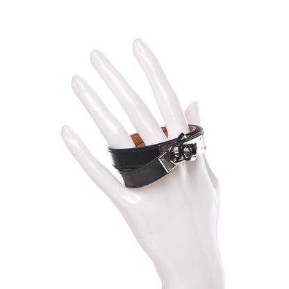 Hermes Box Kelly Double Tour Bracelet S Black 2 of 7