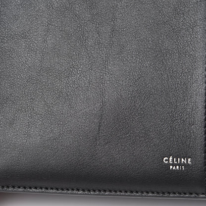 Celine Supple Natural Calfskin Tri-Fold Clutch Black 13 of 13