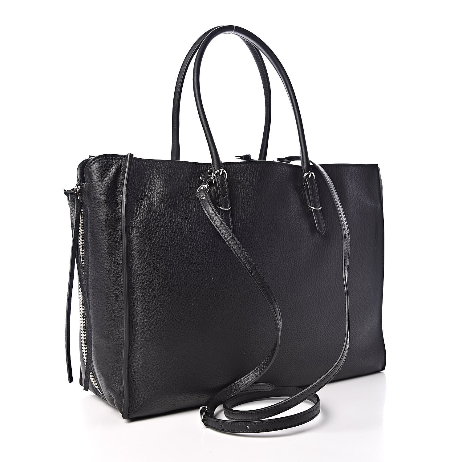 Balenciaga Veau Papier B4 Zip Around Tote Black 3 of 9