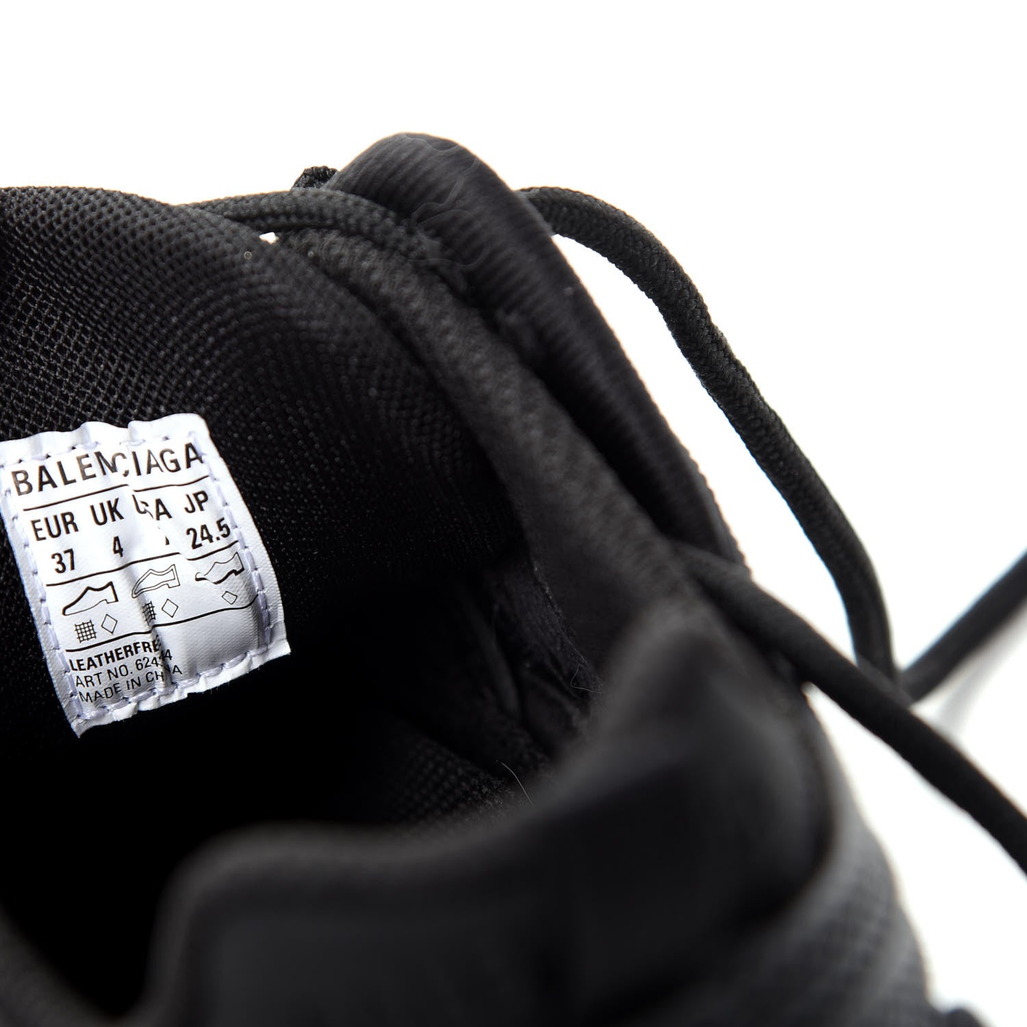 Balenciaga Mesh Rubber Womens Drive Sneakers 37 Black 10 of 11
