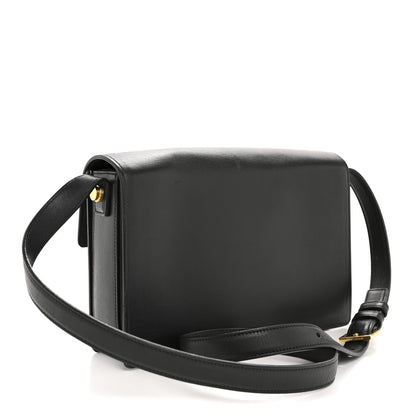 Saint Laurent Calfskin Medium Classic Lulu Bag Beige Black 4 of 16