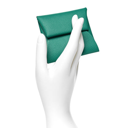Hermes Epsom Bastia Coin Purse Vert Jade 2 of 8