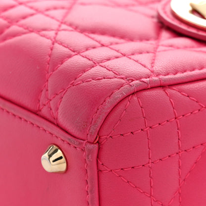 Christian Dior Lambskin Cannage Mini Lady Dior Pink 14 of 14