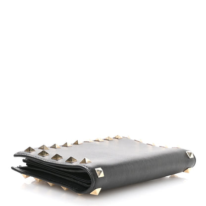 Valentino Garavani Calfskin Rockstud Continental Wallet Black 4 of 8