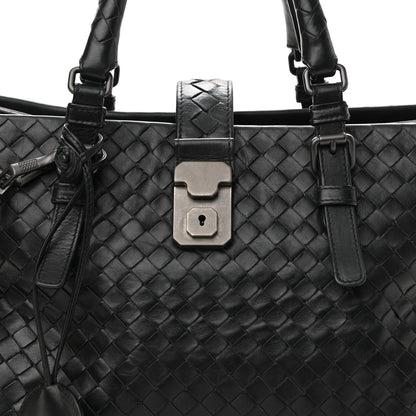 Bottega Veneta Light Calf Intrecciato Small Roma Black 8 of 11
