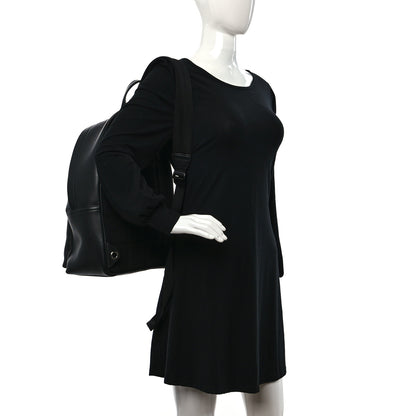 Mulberry Grain Calfskin Zipped Backpack Black 2 of 10