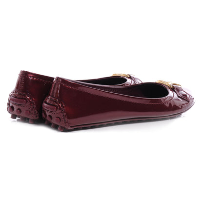 Louis Vuitton Patent Oxford Ballerina Flats 6.5 Rouge Fauviste 4 of 7
