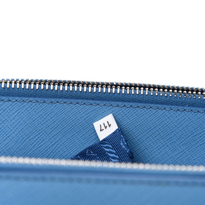 Prada Saffiano Small Galleria Double Zip Tote Mare 12 of 13